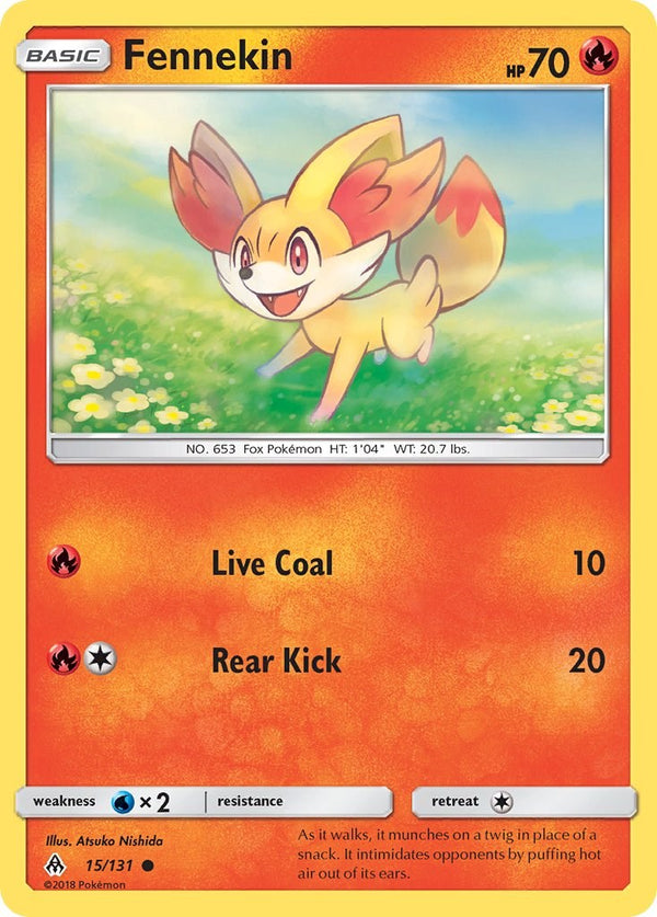 Fennekin (15) [15/131] [Forbidden Light] Reverse Holofoil