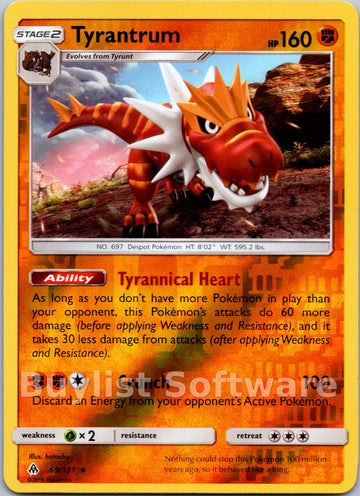 Tyrantrum [69/131] [Forbidden Light] Reverse Holofoil