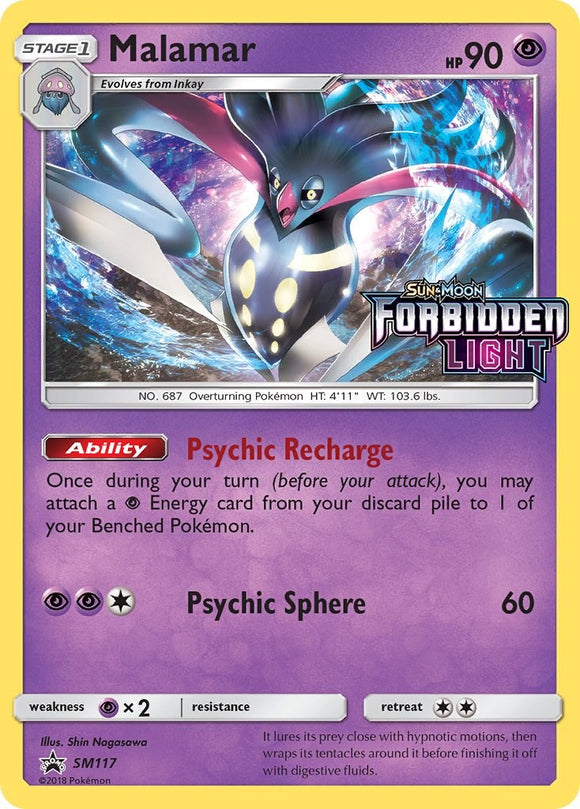 Malamar (Forbidden Light Stamped) [SM117] [Sun & Moon Promos] Holofoil