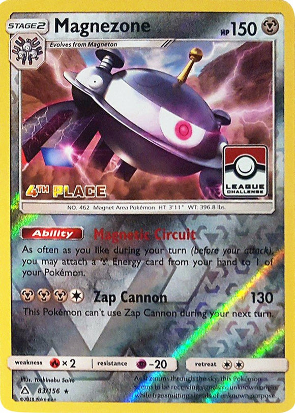 Magnezone (League Challenge) [4th Place] [083/156] [League & Championship Cards] Reverse Holofoil