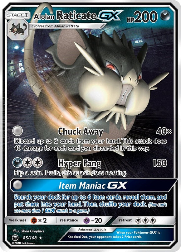 Alolan Raticate GX [85/168] [Celestial Storm] Holofoil
