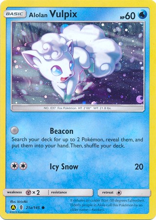 Alolan Vulpix [021a/145] [Alternate Art Promos] Holofoil