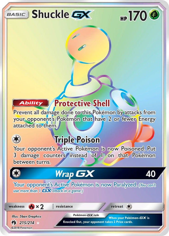 Shuckle GX [215/214] [Lost Thunder] Holofoil