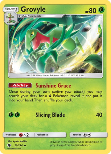 Grovyle [21/214] [Lost Thunder] Reverse Holofoil