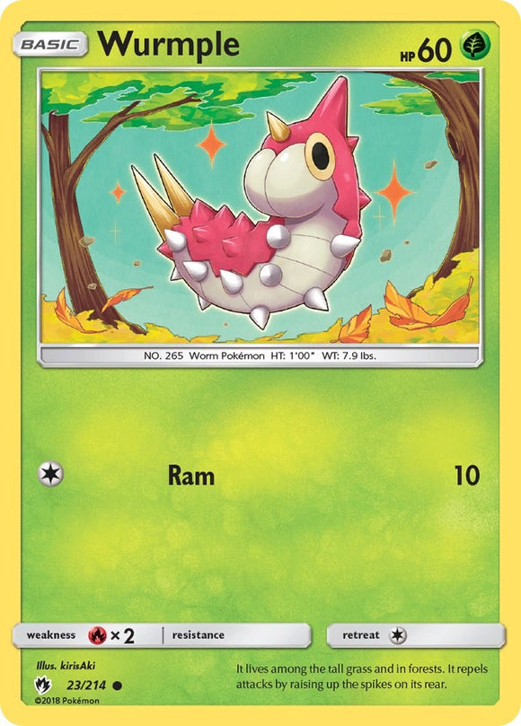 Wurmple (23) [23/214] [Lost Thunder] Reverse Holofoil