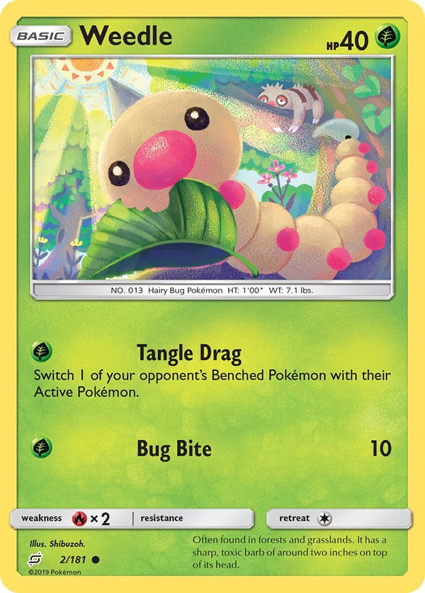 Weedle (2) [2/181] [Team Up] Reverse Holofoil