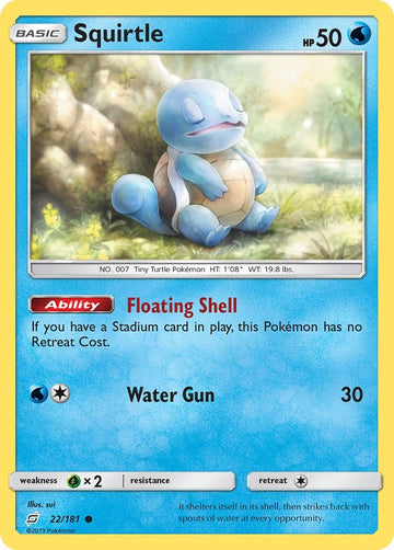 Squirtle (22) [22/181] [Team Up] Reverse Holofoil