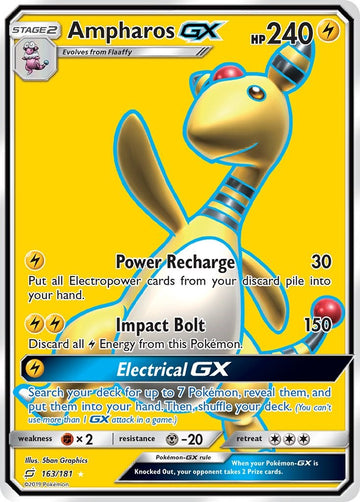 Ampharos GX [163/181] [Team Up] Holofoil