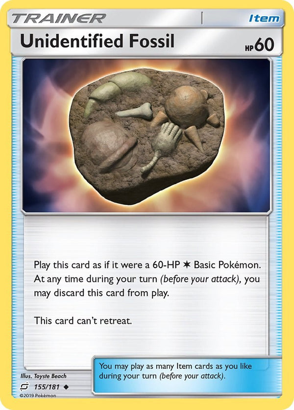Unidentified Fossil [155/181] [Team Up] Reverse Holofoil