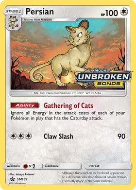 Persian (Unbroken Bonds Stamped) [SM182] [Sun & Moon Promos] Holofoil