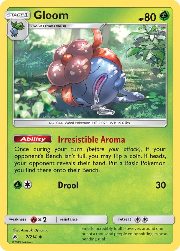 Gloom [7/214] [Unbroken Bonds] Reverse Holofoil