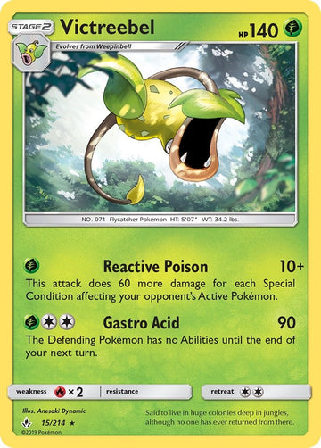 Victreebel [15/214] [Unbroken Bonds] Reverse Holofoil