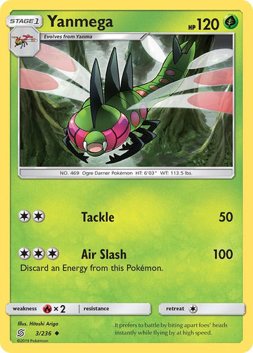 Yanmega [3/236] [Unified Minds] Reverse Holofoil