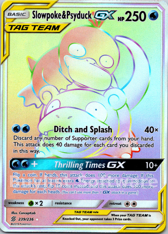 Slowpoke & Psyduck GX [239/236] [Unified Minds] Holofoil