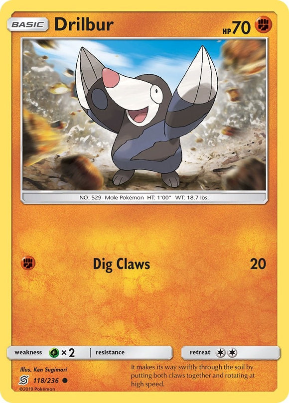 Drilbur [118/236] [Unified Minds] Reverse Holofoil