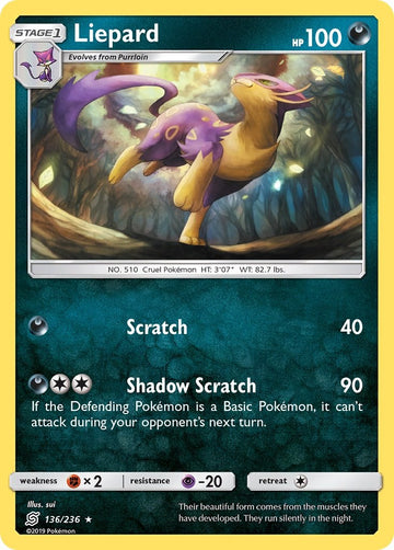 Liepard [136/236] [Unified Minds] Reverse Holofoil