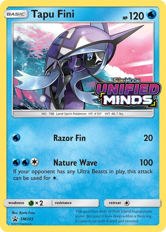 Tapu Fini (Unified Minds Stamped) [SM203] [Sun & Moon Promos] Holofoil