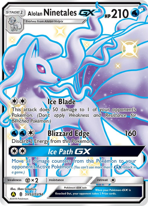 Alolan Ninetales GX [SV53/SV94] [ Shiny Vault] Holofoil