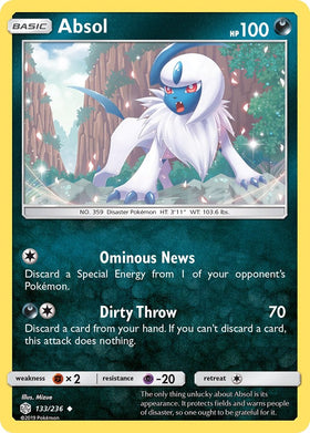 Absol [133/236] [Cosmic Eclipse] Reverse Holofoil