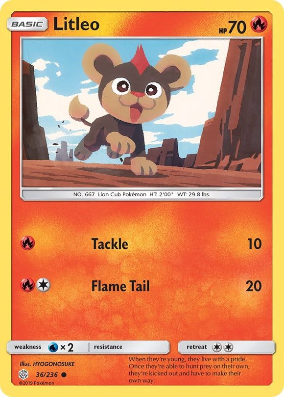 Litleo [36/236] [Cosmic Eclipse] Reverse Holofoil