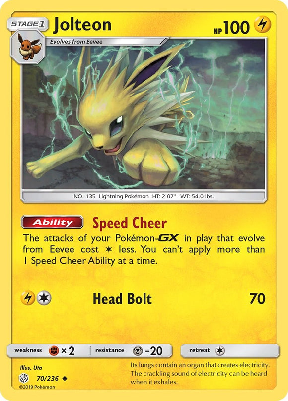 Jolteon [70/236] [Cosmic Eclipse] Reverse Holofoil