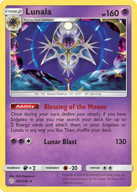 Lunala [102/236] [Cosmic Eclipse] Reverse Holofoil