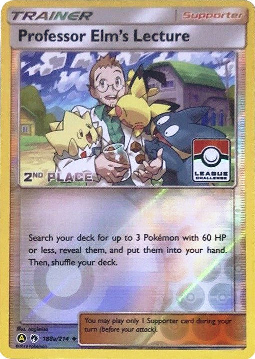 Professor Elm's Lecture (League Challenge) [2nd Place] [188a/214] [League & Championship Cards] Reverse Holofoil