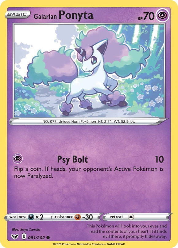 Galarian Ponyta [081/202] [Sword & Shield Base Set]