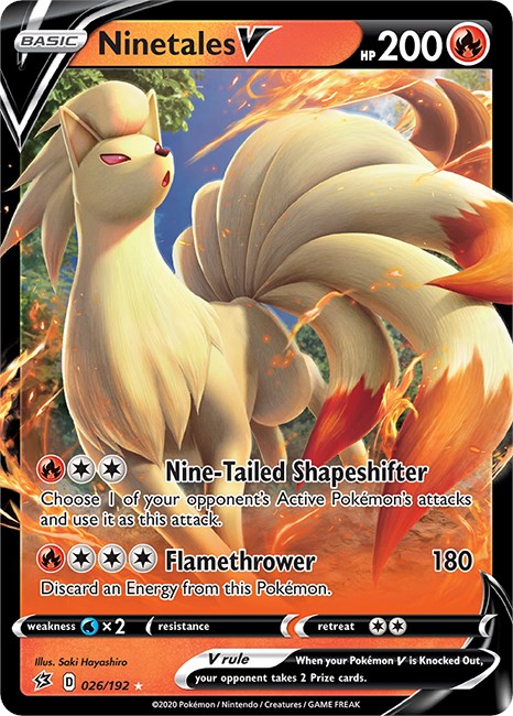 Ninetales V [026/192] [Rebel Clash] Holofoil
