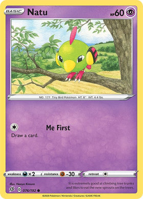 Natu [076/192] [Rebel Clash] Reverse Holofoil
