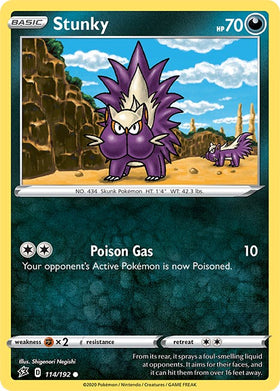 Stunky [114/192] [Rebel Clash] Reverse Holofoil