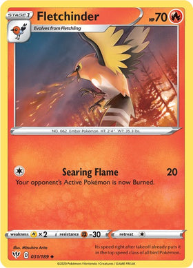 Fletchinder [031/189] [Darkness Ablaze] Reverse Holofoil