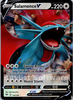 Salamence V [143/189] [Darkness Ablaze] Holofoil