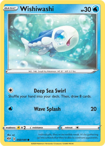 Wishiwashi [050/189] [Darkness Ablaze] Reverse Holofoil