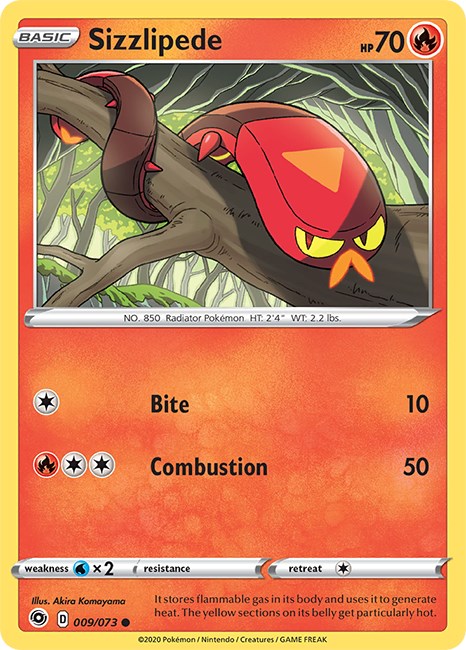 Sizzlipede [09/73] [Champion's Path] Reverse Holofoil
