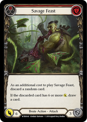 Savage Feast (Red) [WTR014] [Welcome to Rathe] 1st Edition Rainbow Foil