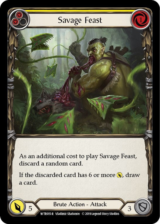 Savage Feast (Yellow) [WTR015] [Welcome to Rathe] 1st Edition Normal