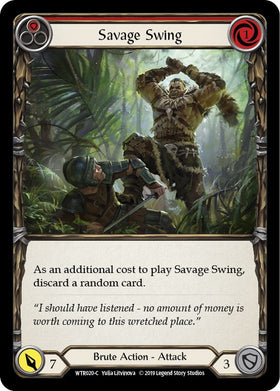 Savage Swing (Red) [WTR020] [Welcome to Rathe] Unlimited Edition Normal
