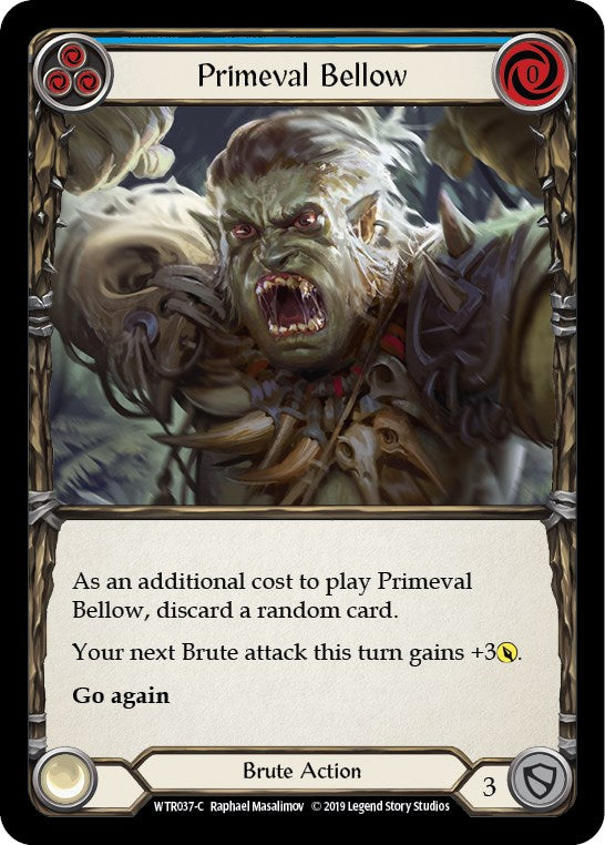 Primeval Bellow (Blue) [WTR037] [Welcome to Rathe] Unlimited Edition Rainbow Foil