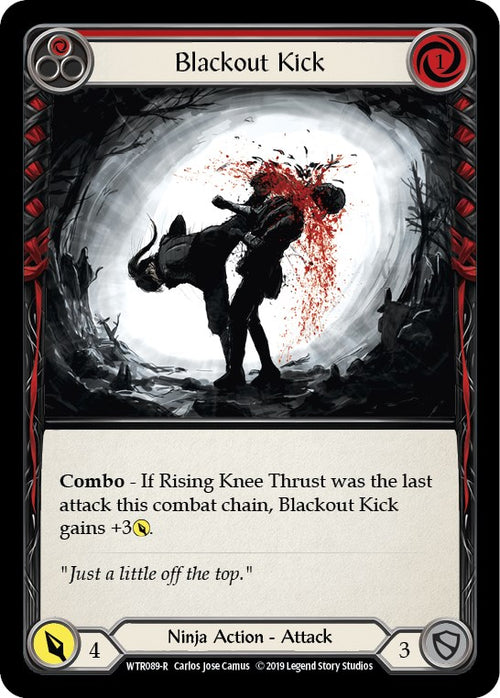 Blackout Kick (Red) [WTR089] [Welcome to Rathe] Unlimited Edition Rainbow Foil