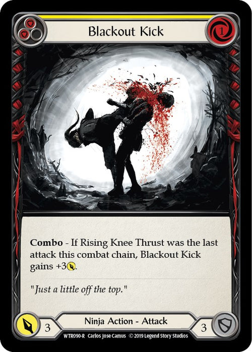 Blackout Kick (Yellow) [WTR090] [Welcome to Rathe] Unlimited Edition Rainbow Foil