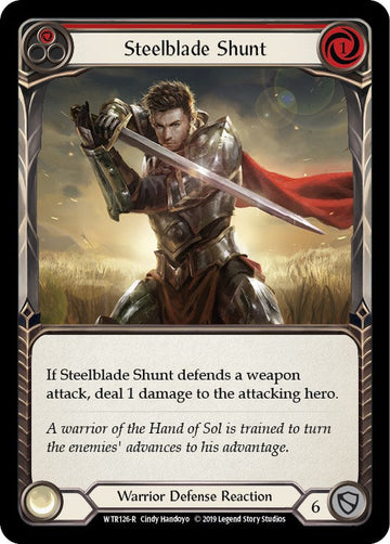 Steelblade Shunt (Red) [WTR126] [Welcome to Rathe] 1st Edition Normal