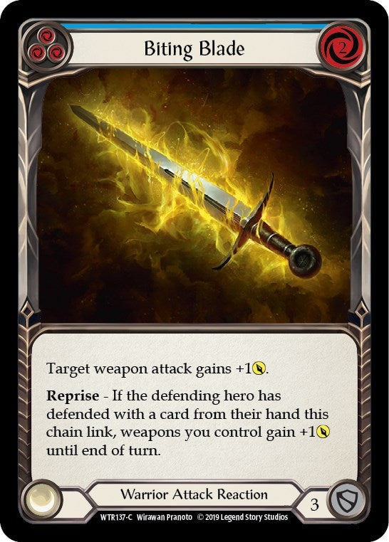 Biting Blade (Blue) [WTR137] [Welcome to Rathe] Unlimited Edition Normal