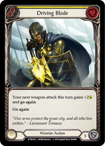 Driving Blade (Yellow) [WTR145] [Welcome to Rathe] Unlimited Edition Rainbow Foil
