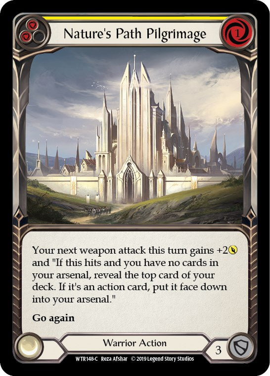 Nature's Path Pilgrimage (Yellow) [WTR148] [Welcome to Rathe] Unlimited Edition Rainbow Foil