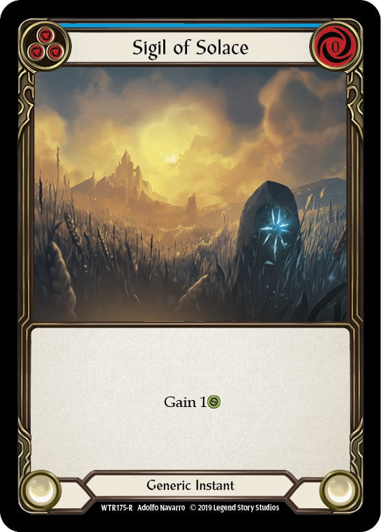 Sigil of Solace (Blue) [WTR175] [Welcome to Rathe] Unlimited Edition Rainbow Foil