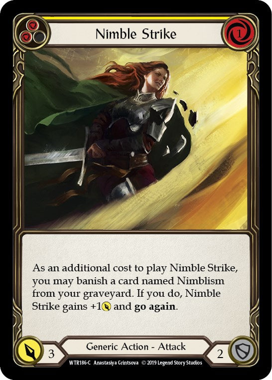 Nimble Strike (Yellow) [WTR186] [Welcome to Rathe] 1st Edition Normal