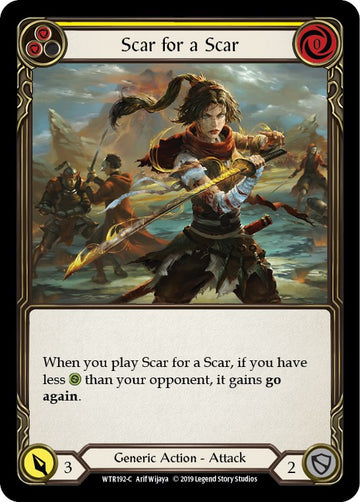Scar for a Scar (Yellow) [WTR192] [Welcome to Rathe] Unlimited Edition Rainbow Foil