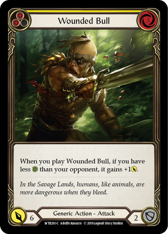 Wounded Bull (Yellow) [WTR201] [Welcome to Rathe] Unlimited Edition Rainbow Foil