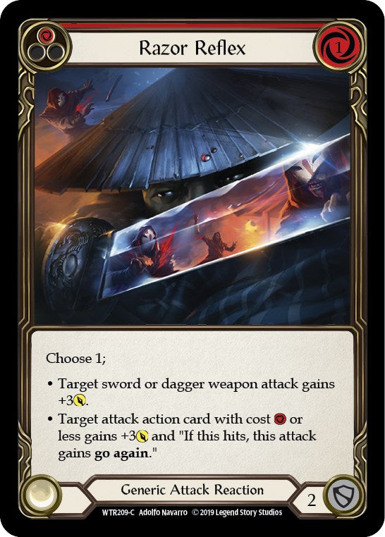 Razor Reflex (Red) [WTR209] [Welcome to Rathe] Unlimited Edition Rainbow Foil